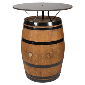 Ronde bierton hout 100(ø) x 116(H) cm