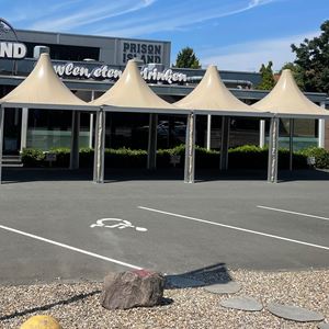 Pagodetent 3 x 3 meter cappuccino