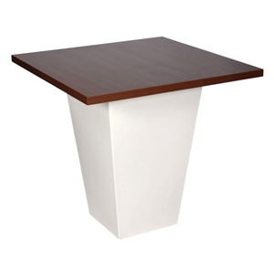 Statafel conic wit met blad 120x120 Statafel conic wit met blad 120x120