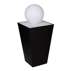 Statafel conic zwart inzet met LED bol Statafel conic zwart inzet met LED bol