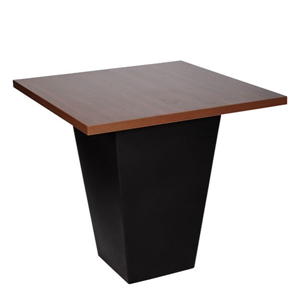 Statafel conic zwart met blad 120x120 Statafel conic zwart met blad 120x120