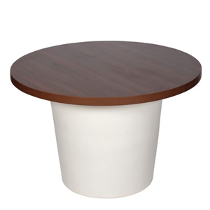Conic O diner wit met blad 120 Conic O diner wit met blad 120