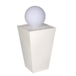 Statafel conic zuil met LED bol Statafel conic zuil met LED bol