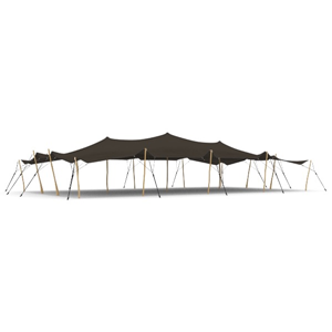 Stretchtent 10x18 meter taupe