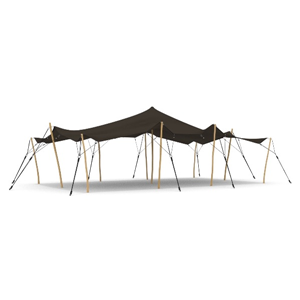 Stretchtent 6x10 meter taupe