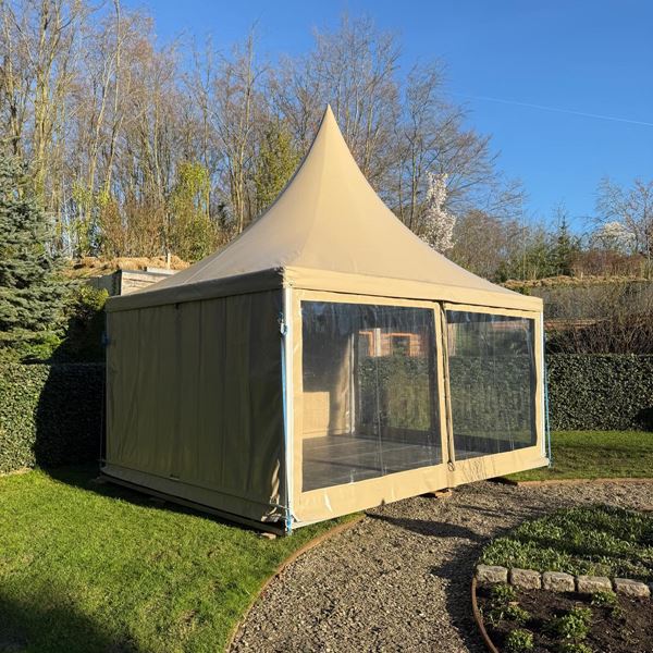 Pagodetent 4 x 5 meter cappuccino Pagodetent 4 x 5 meter cappuccino