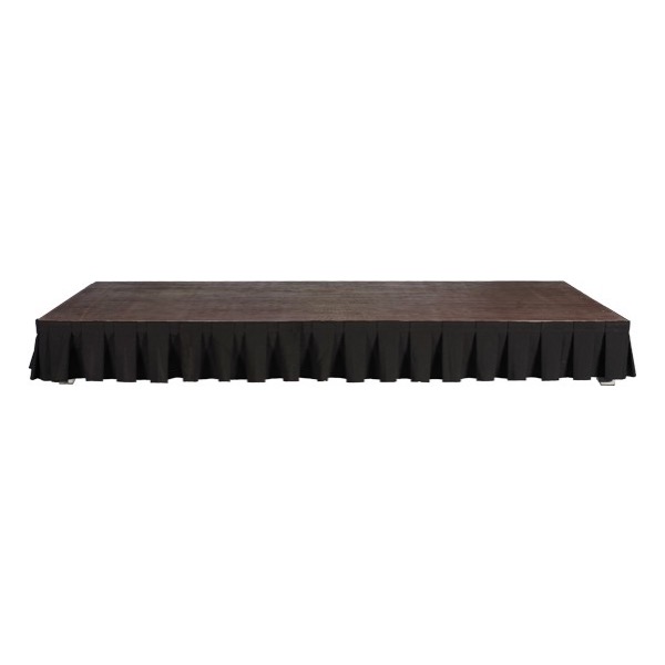 Afroksysteem zwart 410 x 20(H) cm